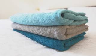 Individual Colour Coded Towel at the Rambler's Rest Dartmoor